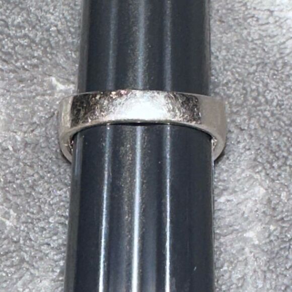 Sterling 925 Silver Cubic Zirconia Marquis Ring Size 8 Baguettes - Picture 6 of 10